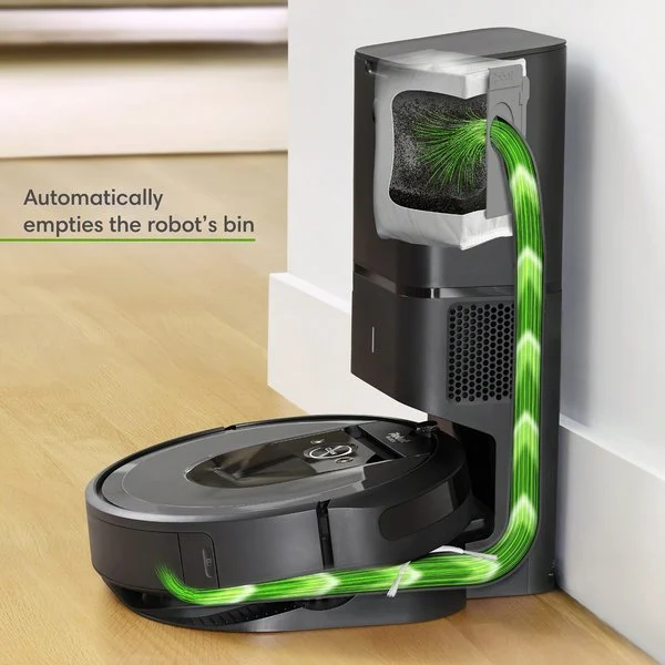 iRobot Roomba i7 plus cleanbase ladestation beholder