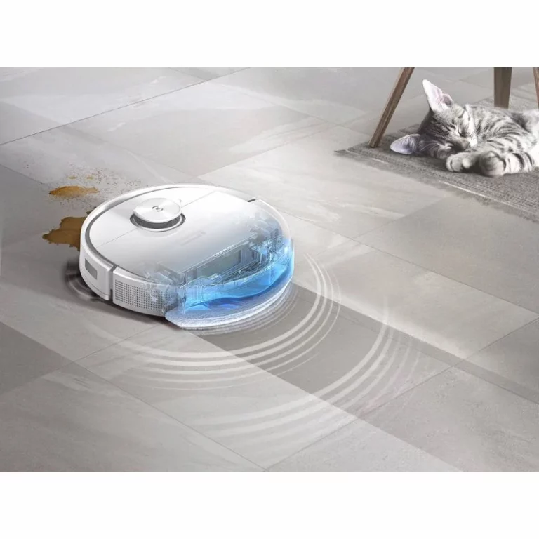 Ecovacs Deebot T9+ Robotstøvsuger hvid vibrerende moppefunktion