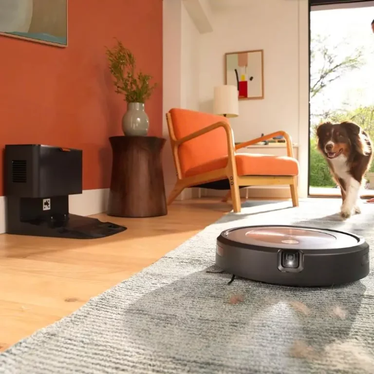 iRobot Roomba j9 plus støvsuger gulvtæppe fyldt med hundehår